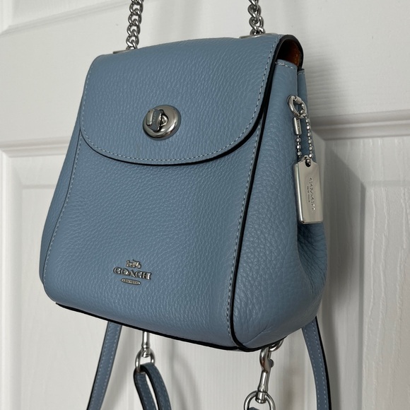 Coach, Convertible mini Backpack, Cornflower - Picture 7 of 15